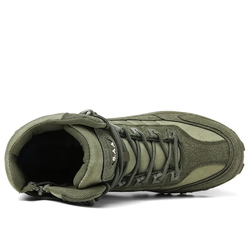2024Men's Waterproof Outdoor Puncture Resistant Combat Boots (Upgraded Durability)