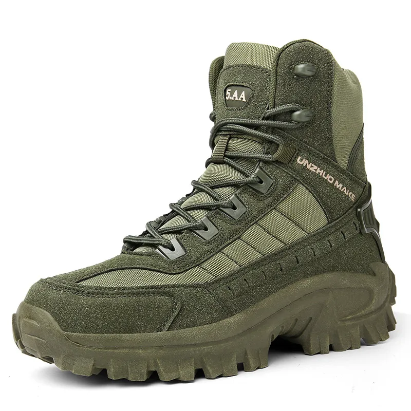 2024Men's Waterproof Outdoor Puncture Resistant Combat Boots (Upgraded Durability)