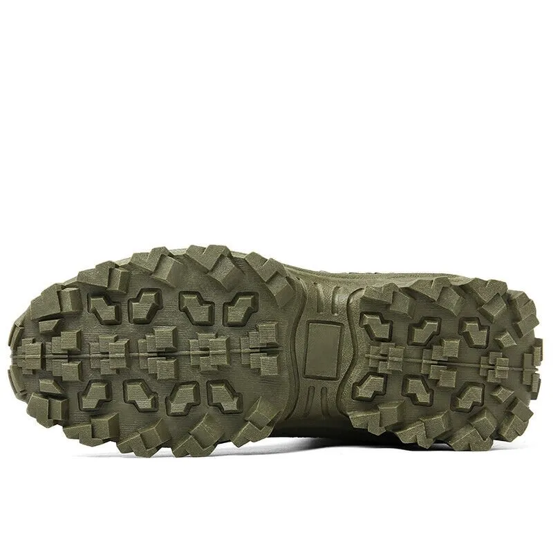 2024Men's Waterproof Outdoor Puncture Resistant Combat Boots (Upgraded Durability)