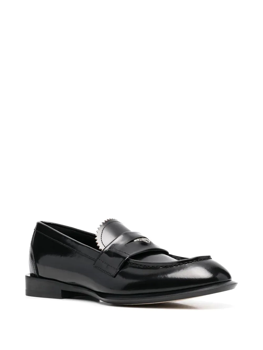 Alexander McQueen Coin Embellished Loafers Black