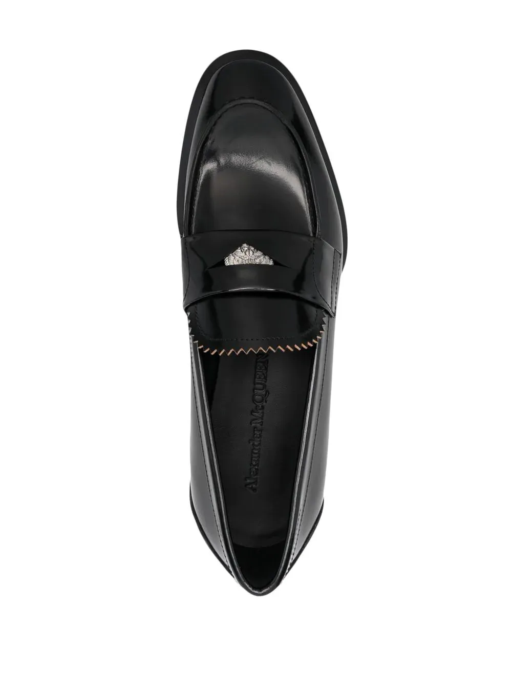 Alexander McQueen Coin Embellished Loafers Black