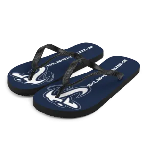 Athletic Apparatus Navy White logo Flip-Flops