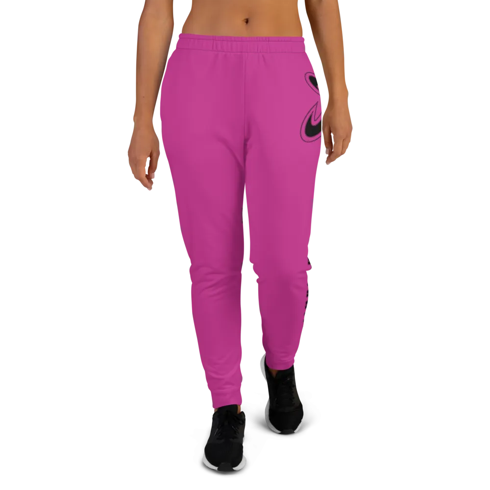 Athletic Apparatus Pink Black Logo Women's Joggers