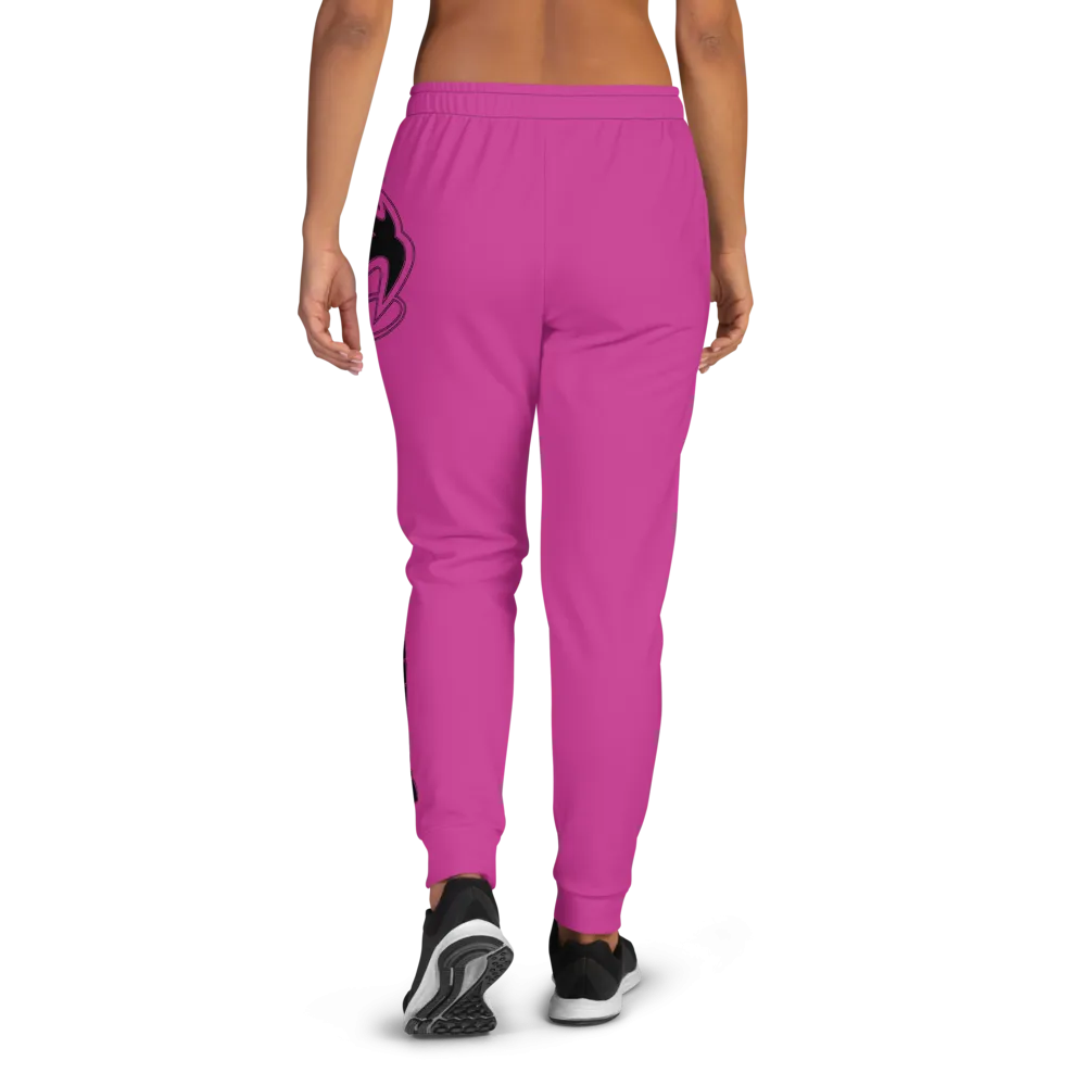 Athletic Apparatus Pink Black Logo Women's Joggers