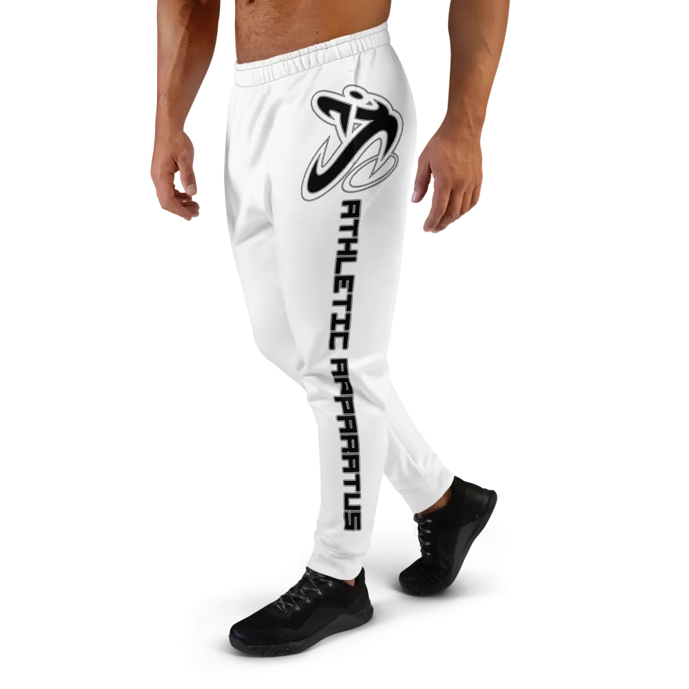 Athletic Apparatus White Black Logo V2 Men's Joggers