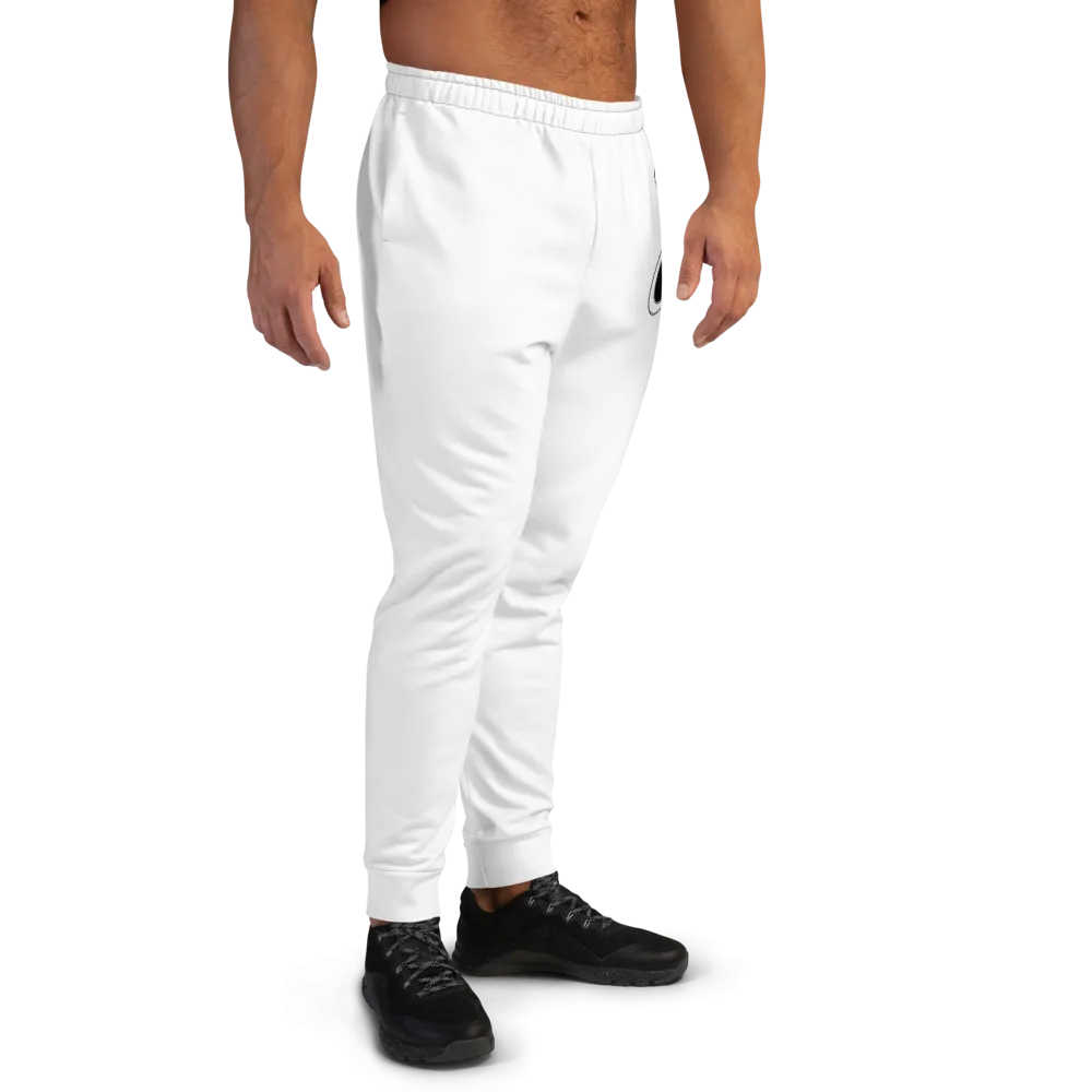 Athletic Apparatus White Black Logo V2 Men's Joggers