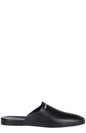 Balenciaga Logo Flat Mules