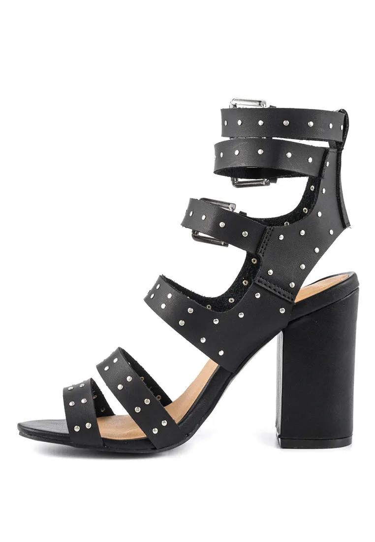 Black Ankle Strap Heels