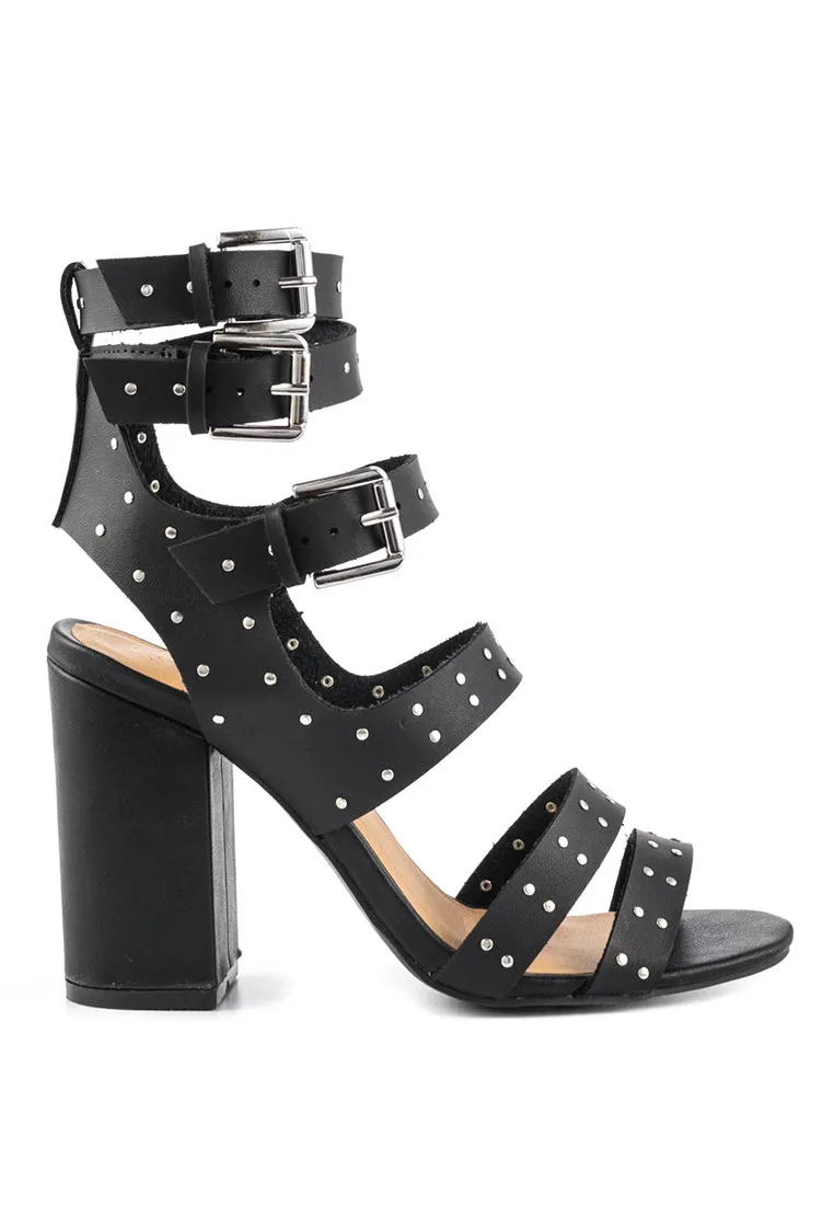 Black Ankle Strap Heels
