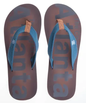 Bold Blue Men's Flip Flop- Atlanta