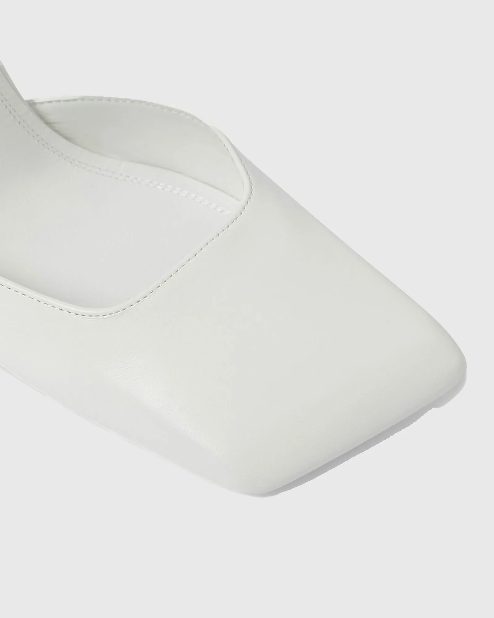 Brio Satin Strap Pumps In White