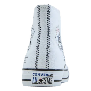 Chuck Taylor All Star White/high Risk Red/clematis B