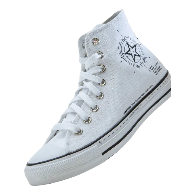 Chuck Taylor All Star White/high Risk Red/clematis B