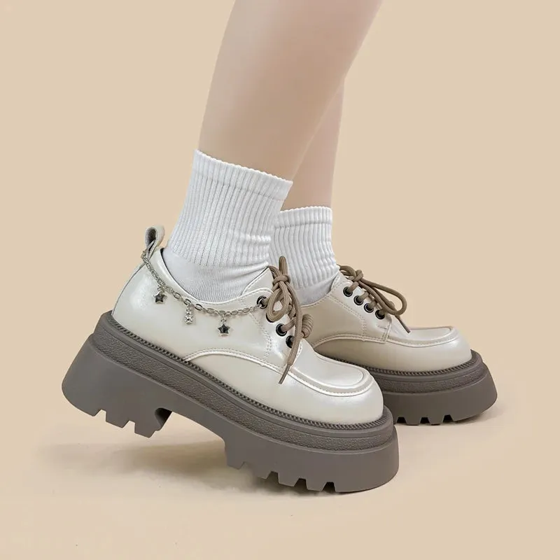 *CLEARANCE* Ultra Chunky Sole Pretty Stars Classic Loafers - Women's