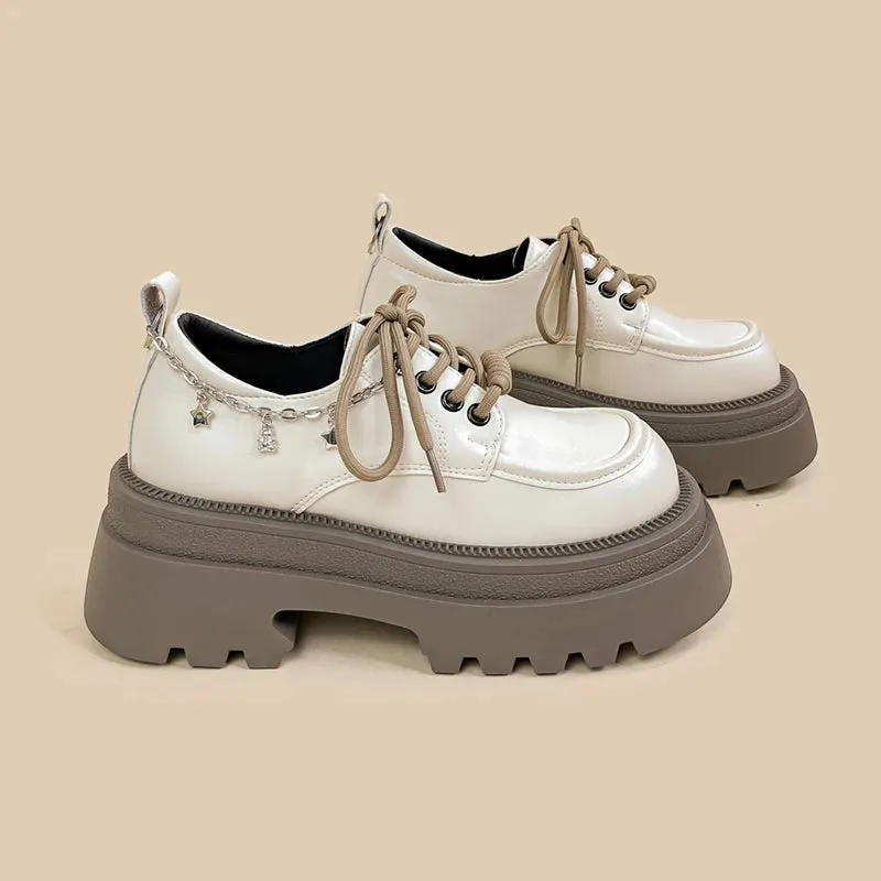 *CLEARANCE* Ultra Chunky Sole Pretty Stars Classic Loafers - Women's