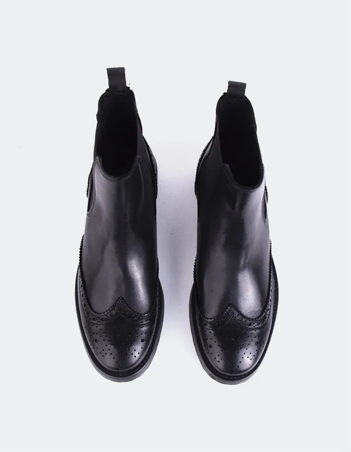 Debree Black Leather