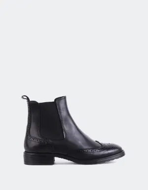 Debree Black Leather