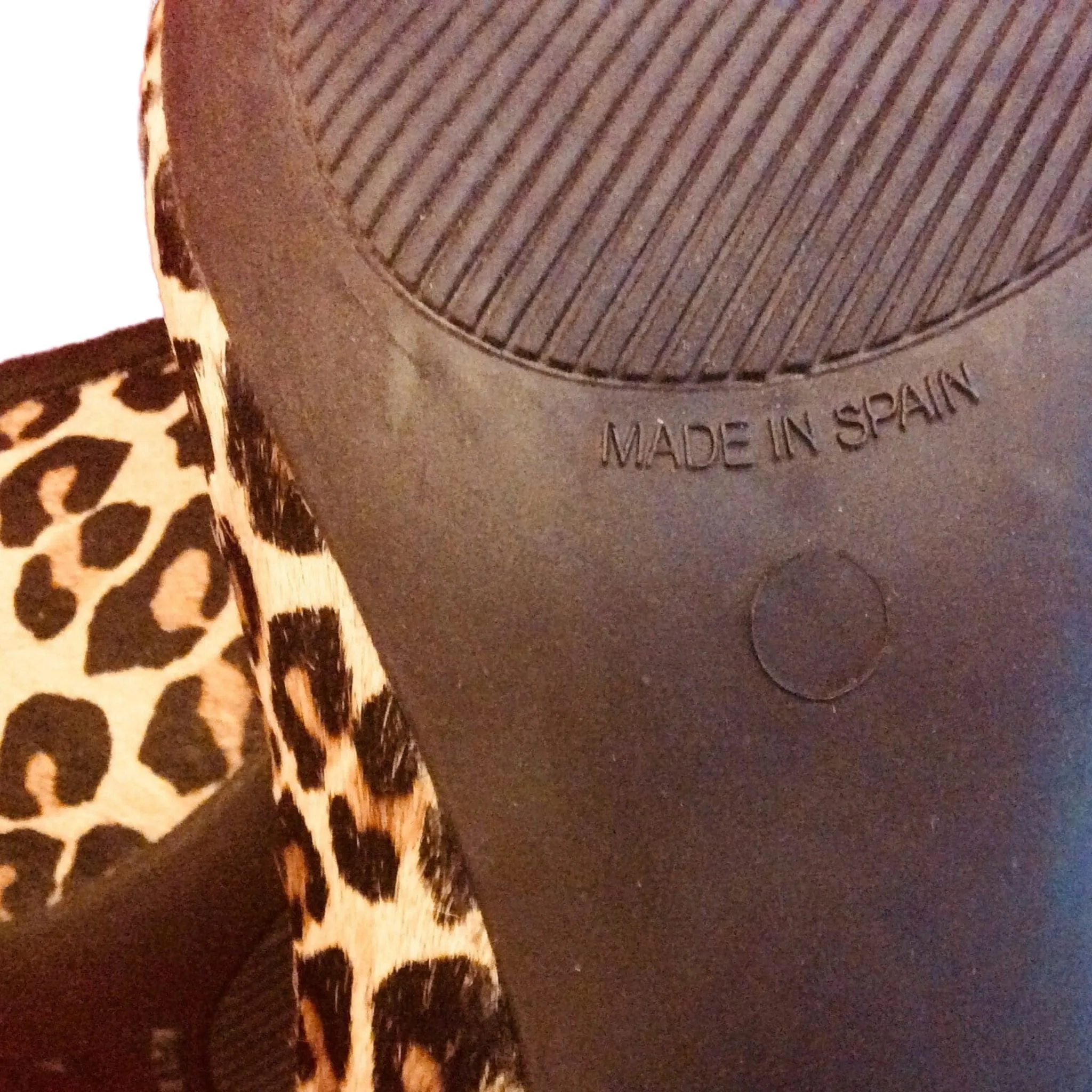 Faux Leopard Heels