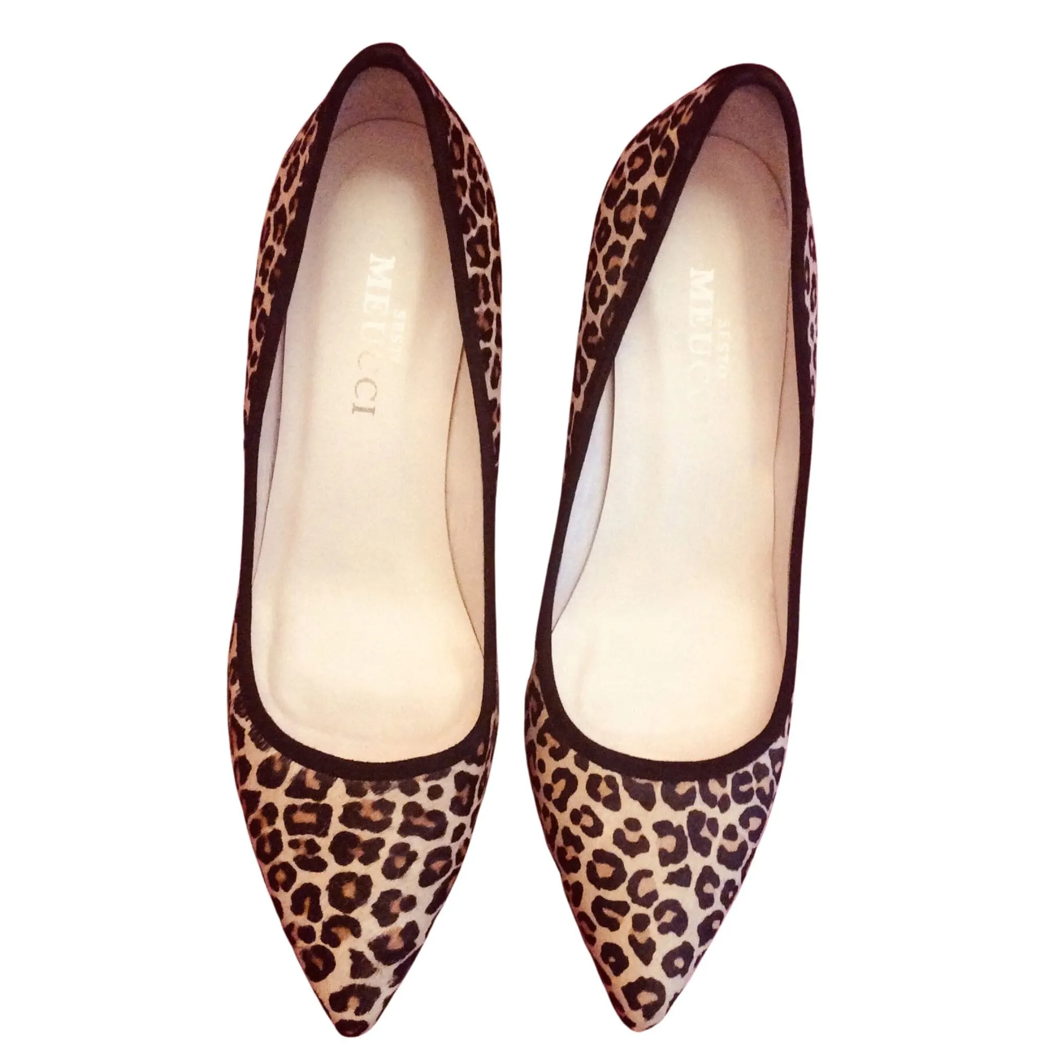 Faux Leopard Heels