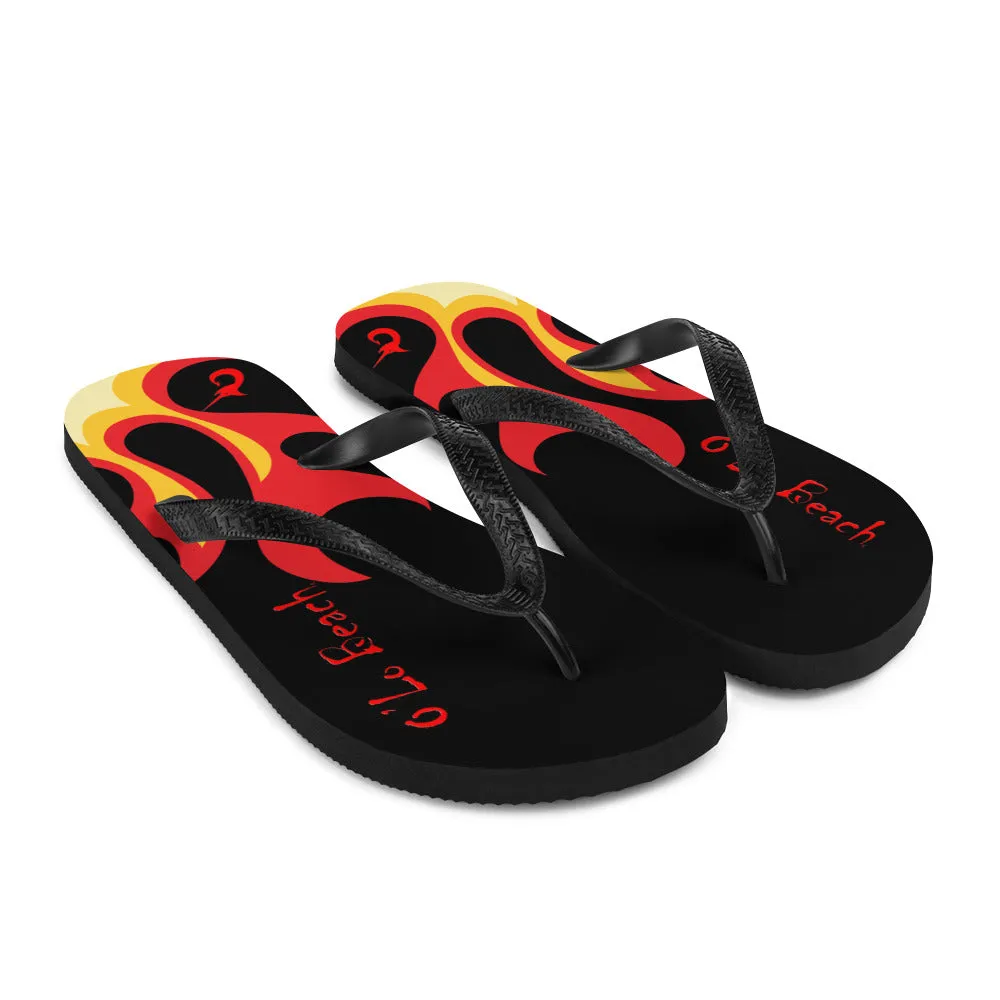 Flames Flip-Flops