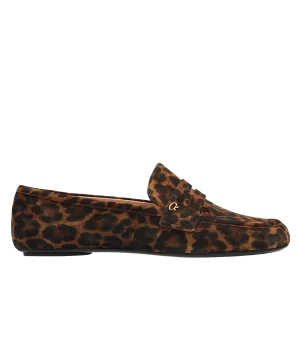 Giorgia Velour Loafer in Leopard