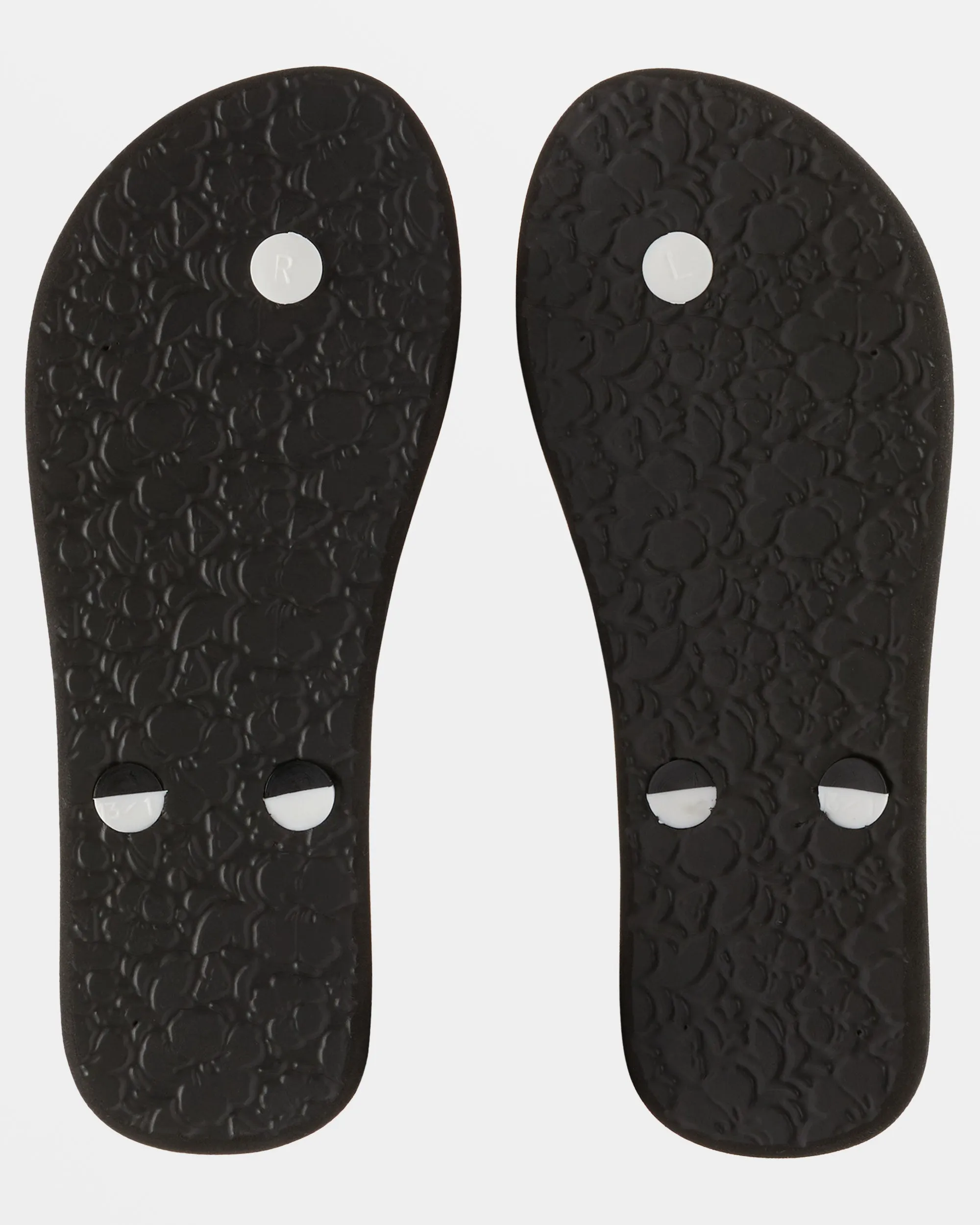 Girls 4-16 Tahiti Flip-Flops - Black/Cactus Flower