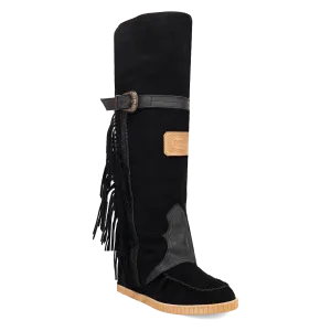 Lakota Black Suede Leather Boot (DS)