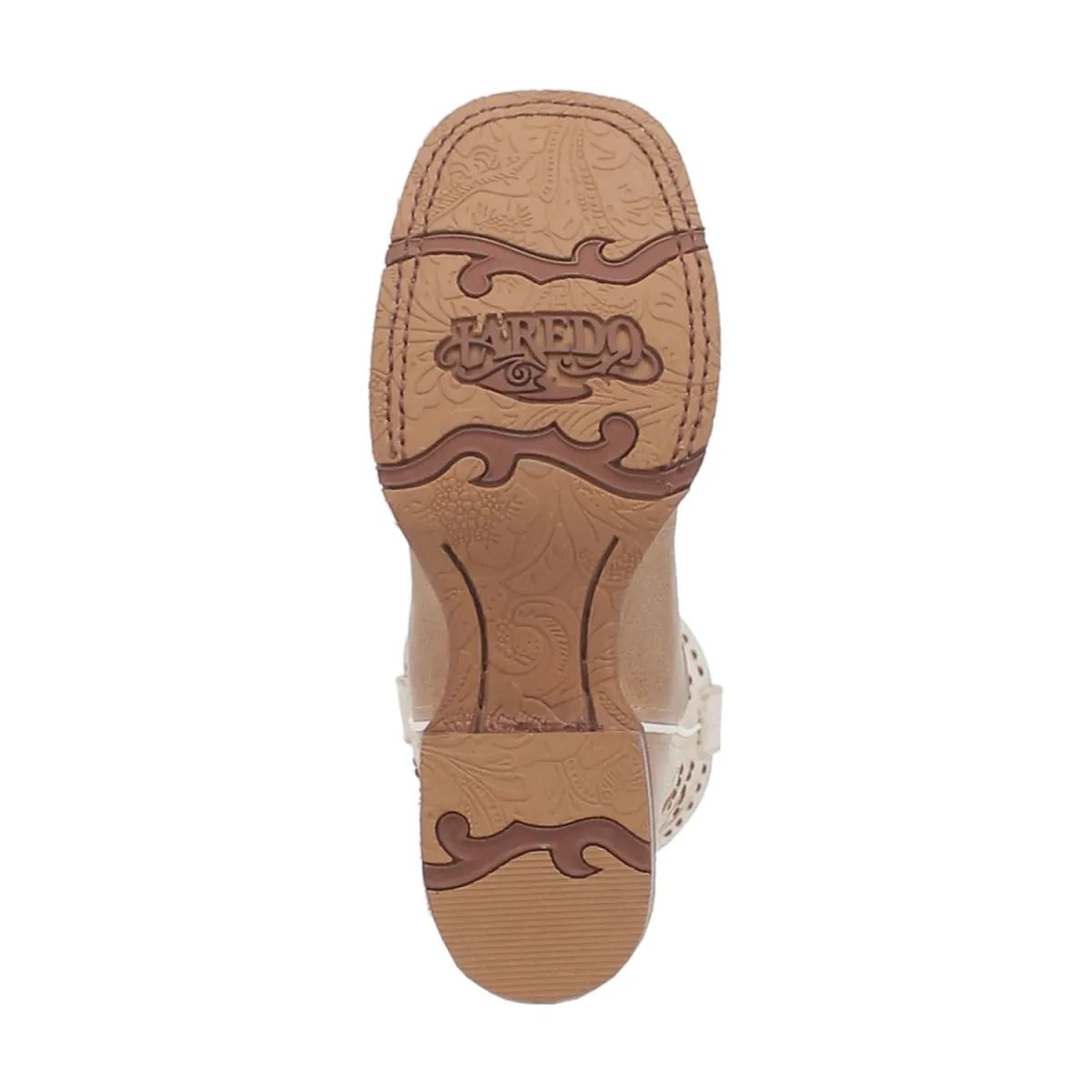 Laredo Women's Lydia Broad Square Toe Leather Boots - Sand 5603