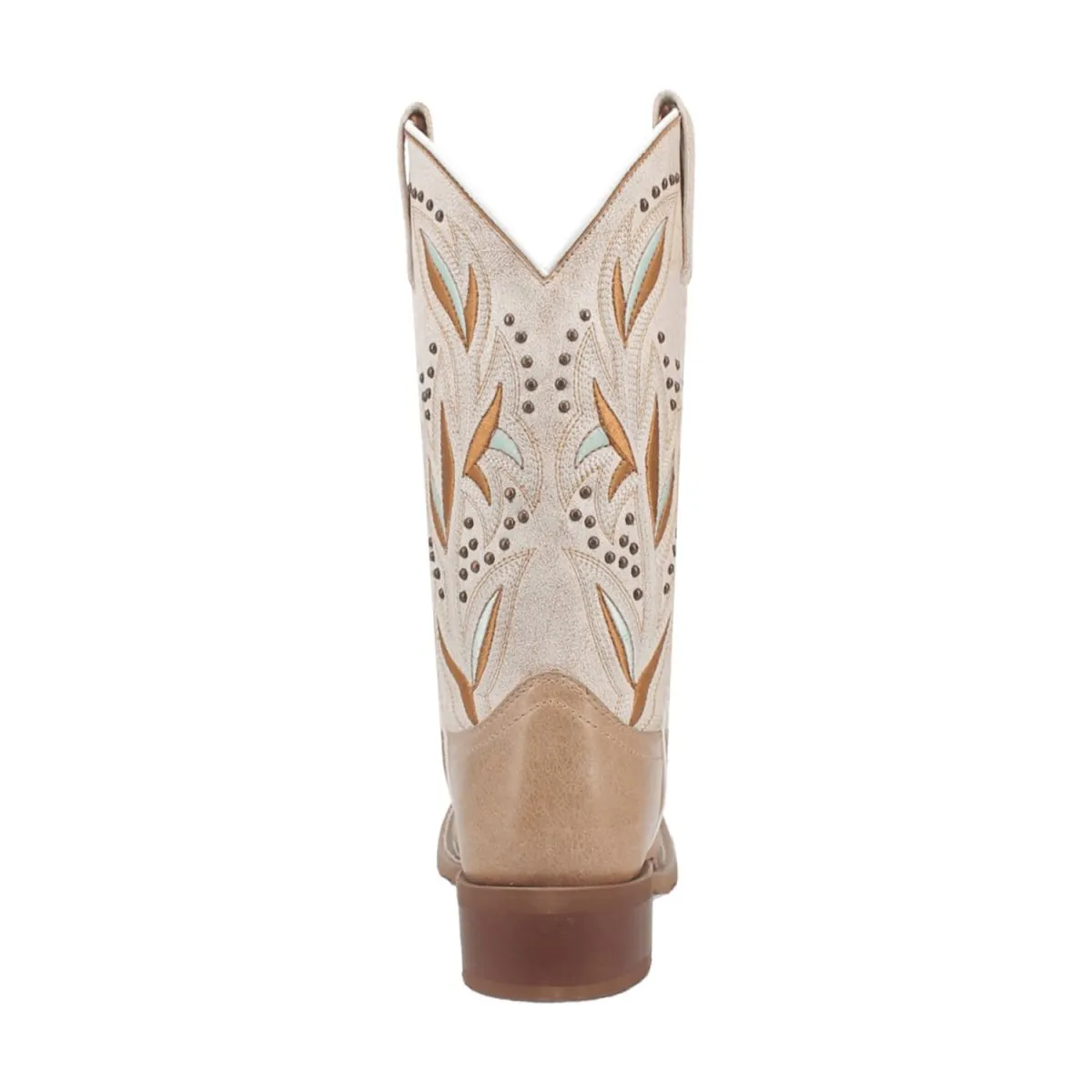 Laredo Women's Lydia Broad Square Toe Leather Boots - Sand 5603