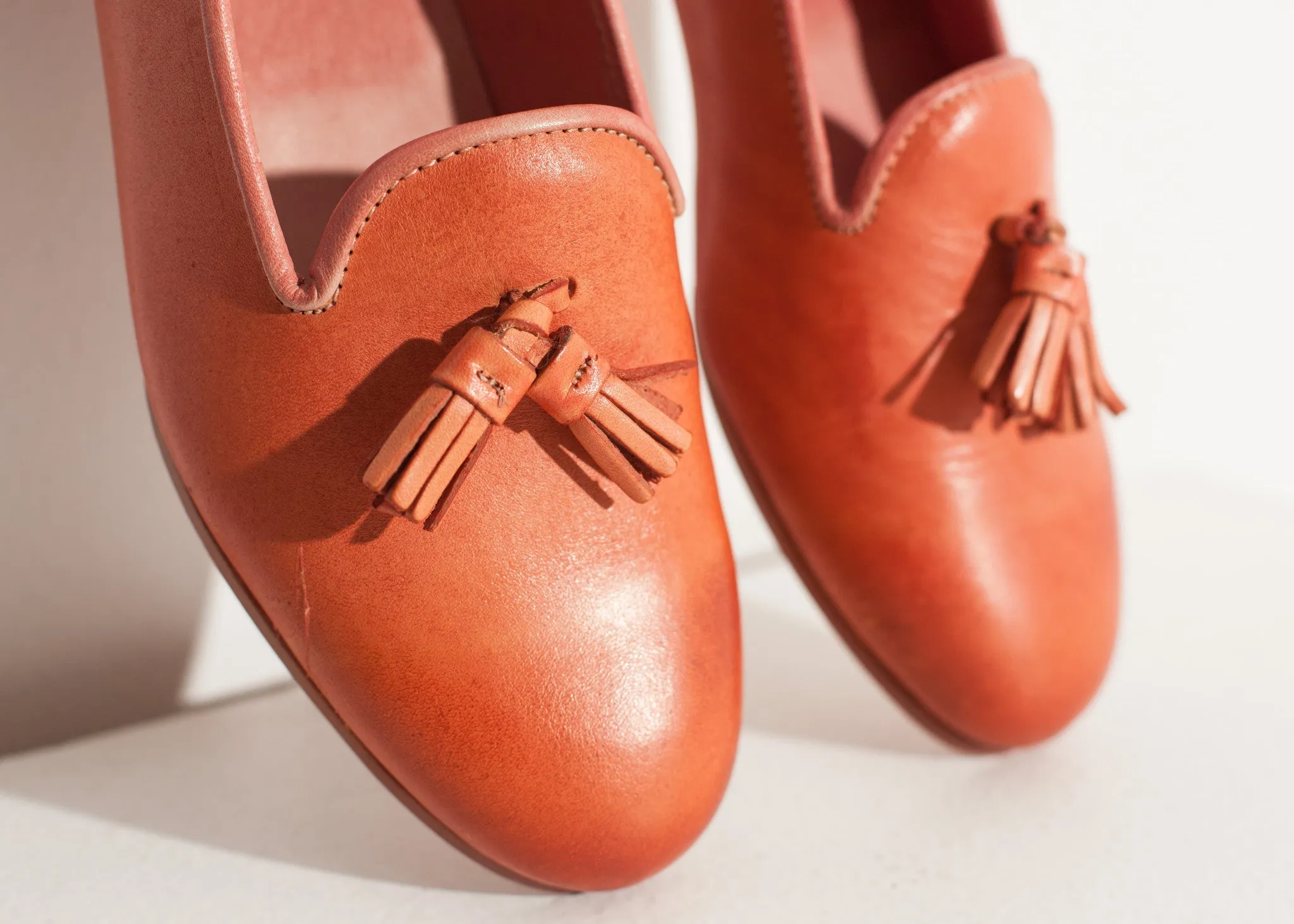 Leather Loafer in Rose - More Choice