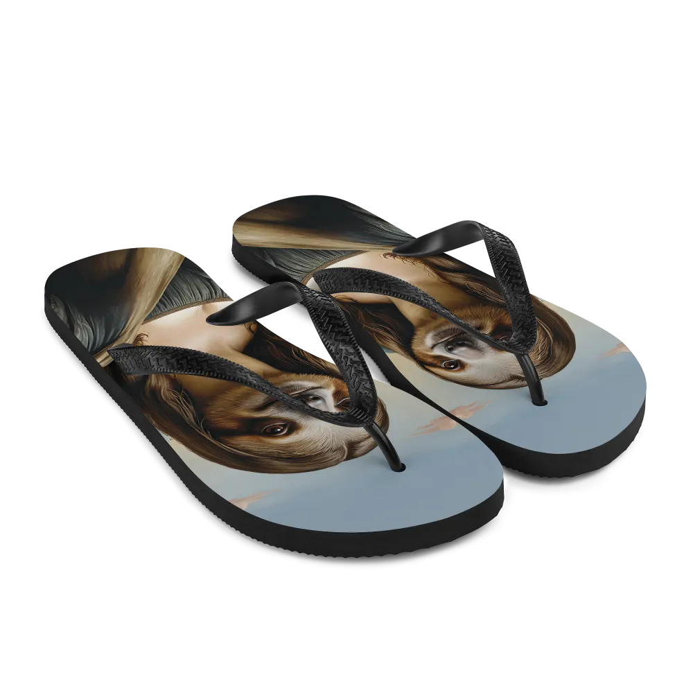 Monalisloth Flip Flops