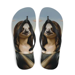 Monalisloth Flip Flops