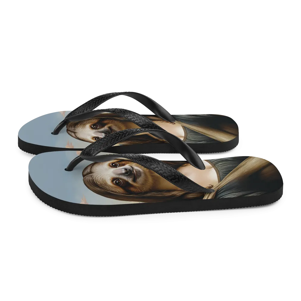 Monalisloth Flip Flops