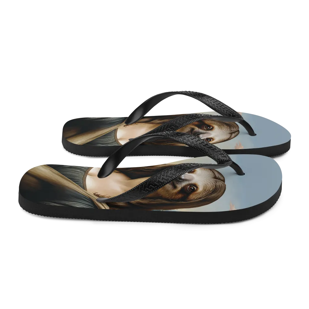 Monalisloth Flip Flops