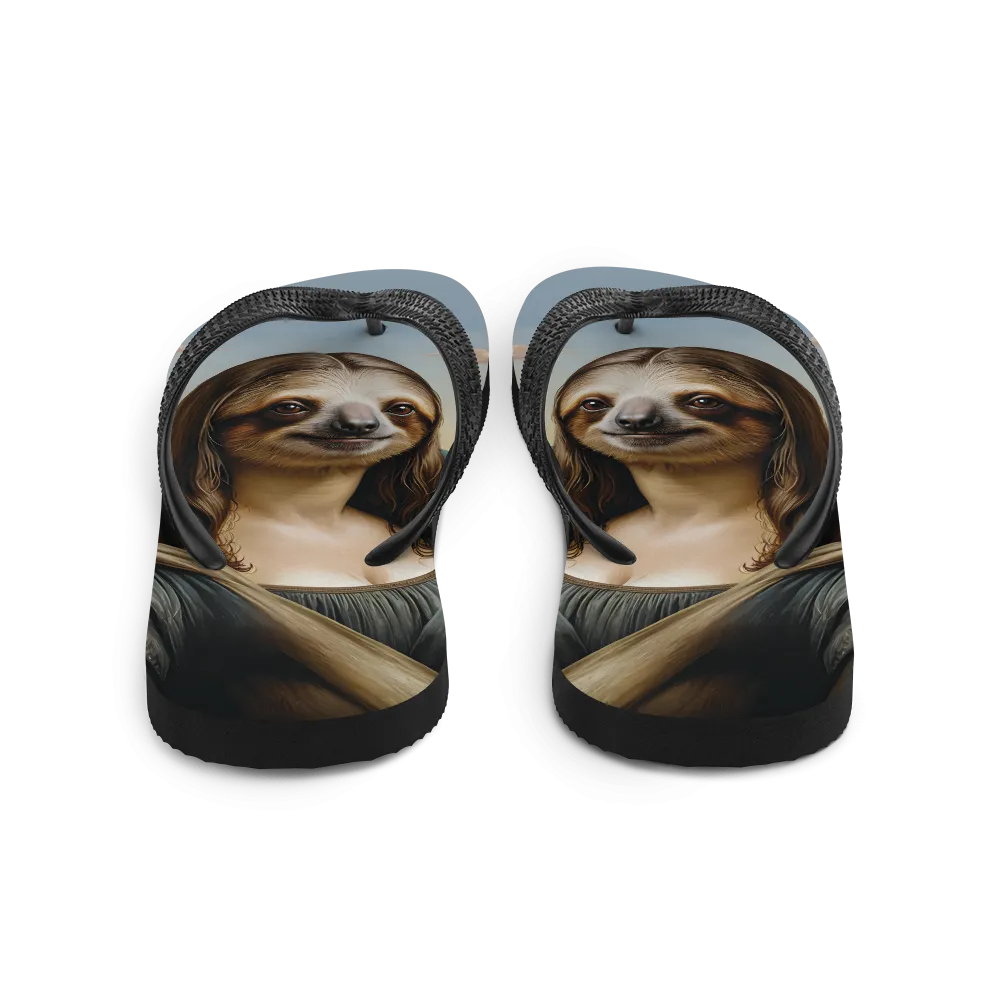 Monalisloth Flip Flops