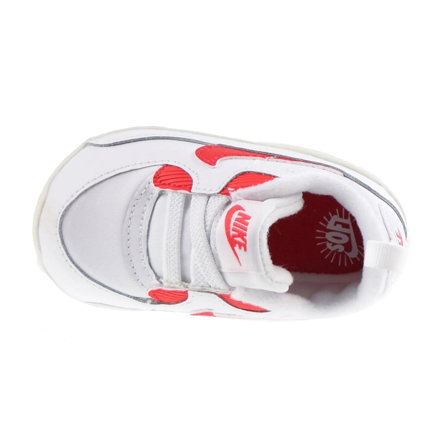 Nike Air Max 90 Crib (CB) Infants' Shoes White-Hyper Red
