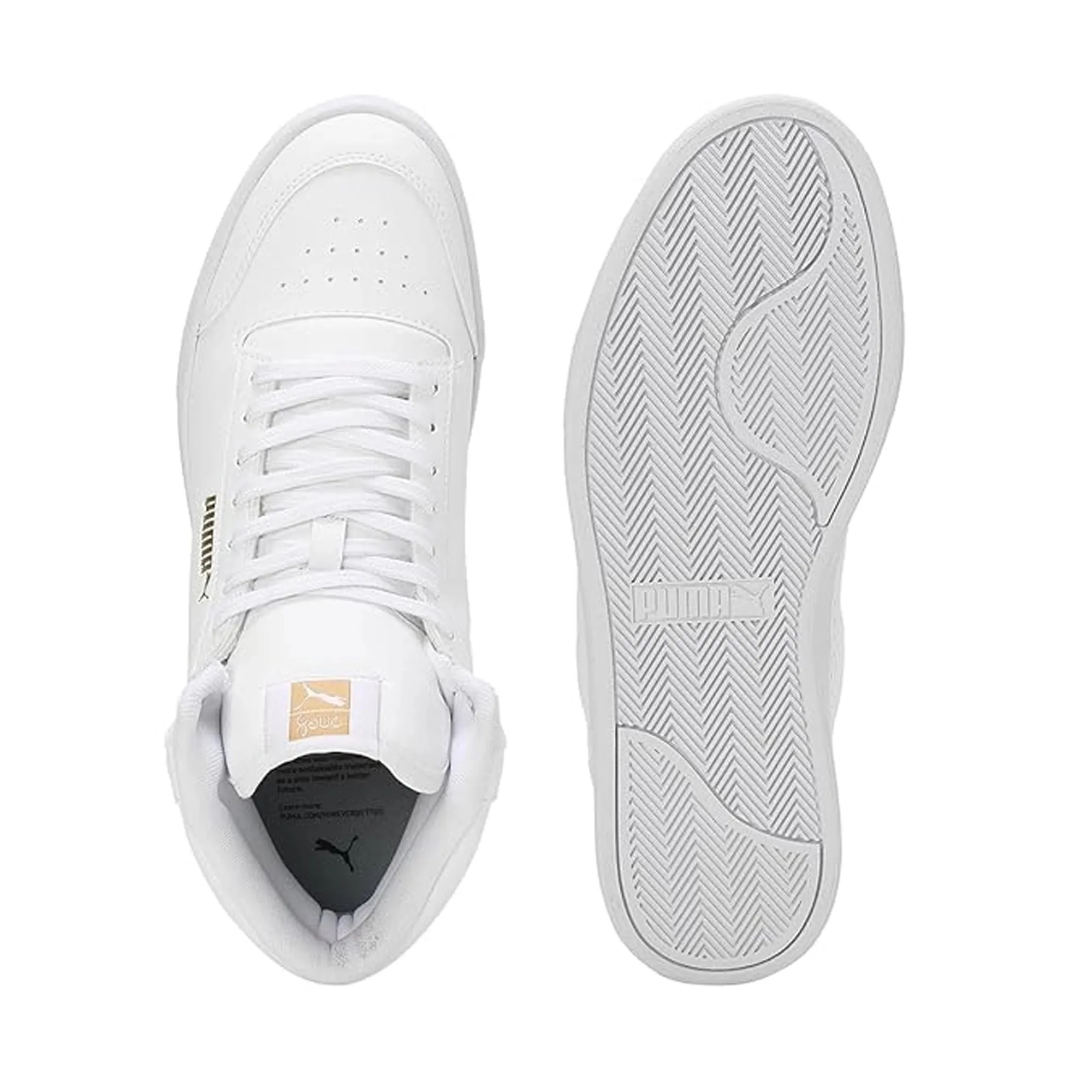 Puma Shuffle Mid One8 Better V3 Men's Sneaker White-Team Gold 40163501