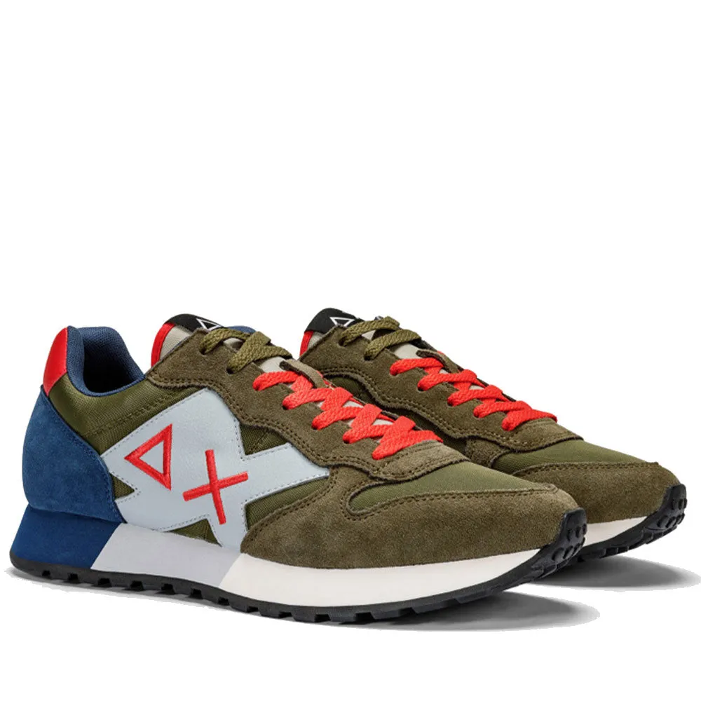 Scarpe Uomo Sun68 Sneakers Jaki Solid Militare - Z34111
