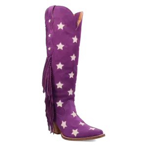 Super Star Purple Suede Leather Boot (DS)