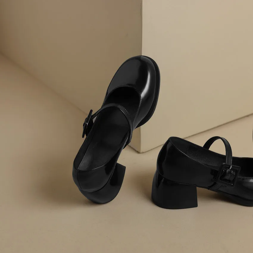 USS Shoes Milagros Women's Square Mid Heel Pumps