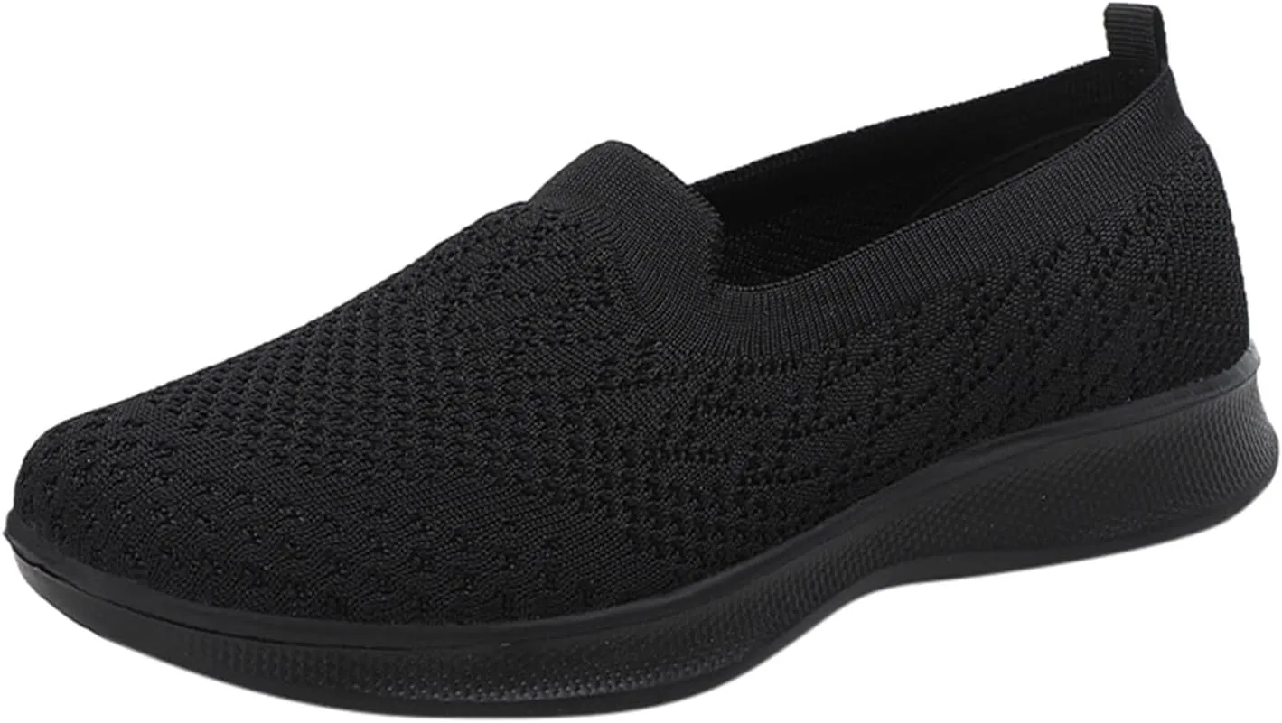 Women's Slip On Sneakers Shoes Closed Toe Walking Sneakers Thick Sole Running Hiking Sneaker Beach Summer Sandals