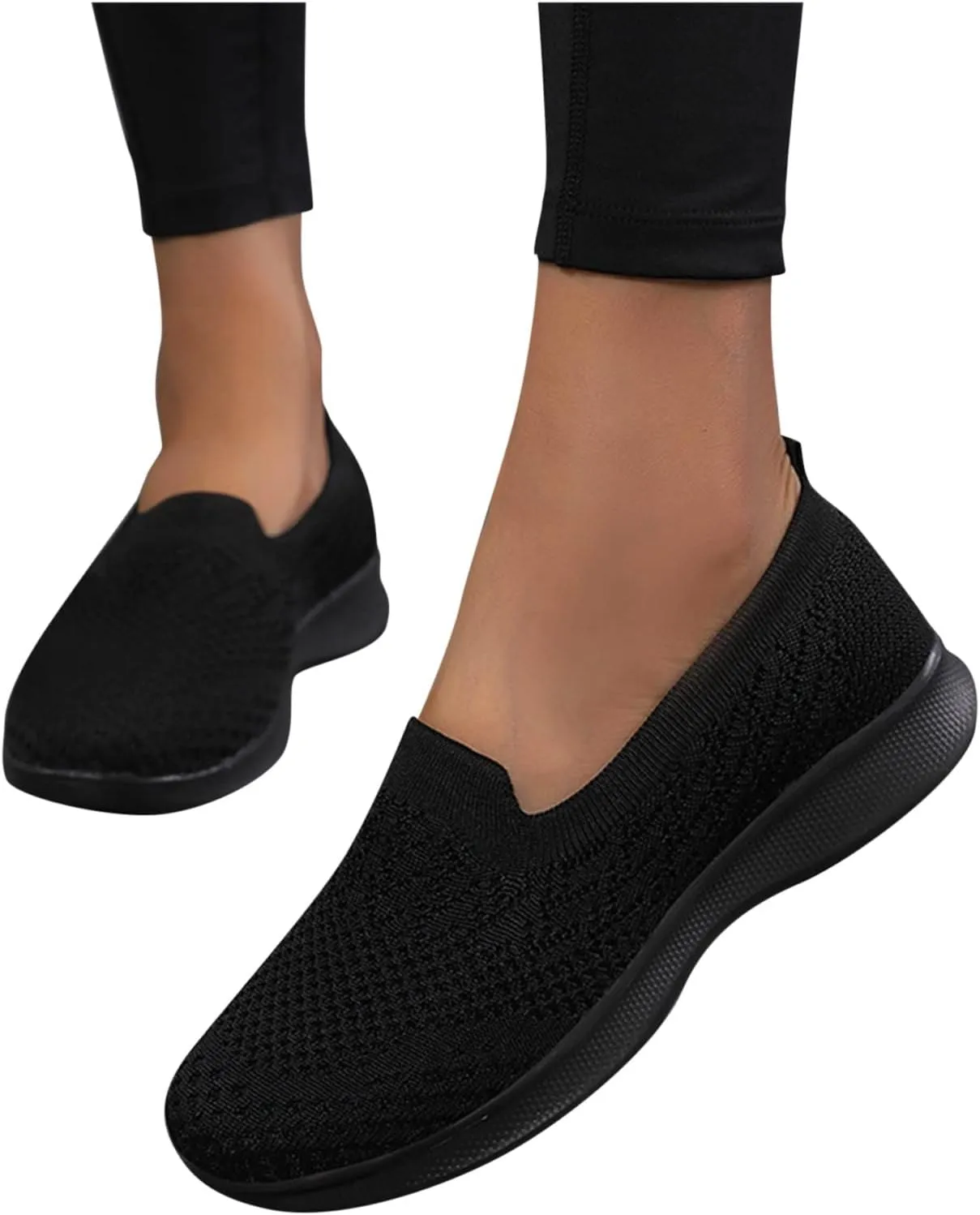 Women's Slip On Sneakers Shoes Closed Toe Walking Sneakers Thick Sole Running Hiking Sneaker Beach Summer Sandals