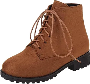 Work Boots for Women Ankle Warm Booties for Women Cute Womens Boots Non Slip Work Shoes Women Cover Heel Round Toe Lug Sole Low Heel Chelsea Fashion