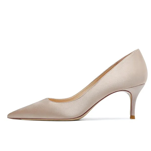 xiangtuibao Elegant New Office Women Pumps Sexy Thin High Heels Woman Dress Wedding Party Shoes Stiletto Red Green Ladies Silk Shoes O0007